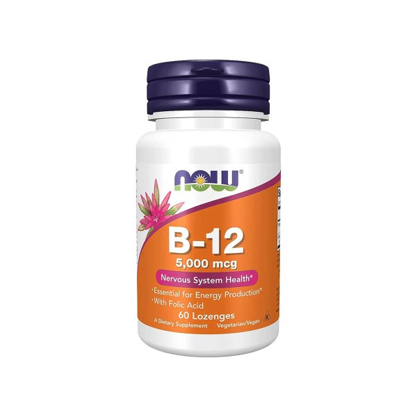 NOW Vitamin B-12 5,000mcg - 60 Cápsulas
