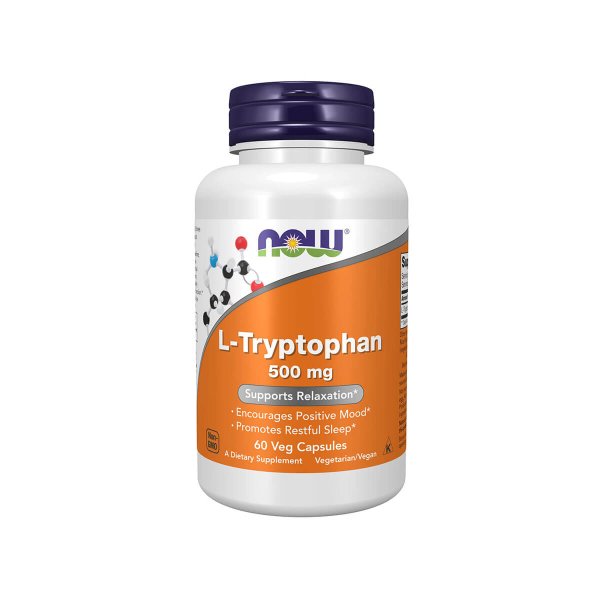 NOW L-Tryptophan 500mg - 60 Cápsulas