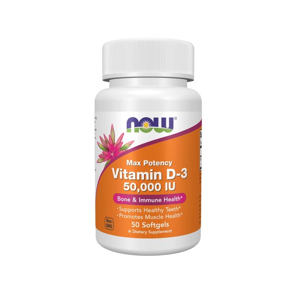 Vitamin D-3 50,000 IU - 50 Softgels