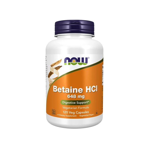 Betaine HCI 648mg - 120 Cápsulas