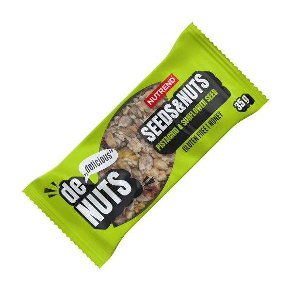 Denuts Seeds & Nuts Bar 35g - Pistachio & Sunflower Seed