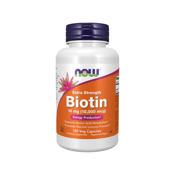 Biotin 10mg (10,000mcg) - 120 Cápsulas
