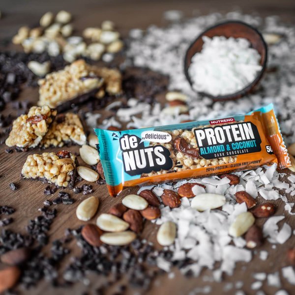 Denuts Protein Bar 50g - Almond & Coconut Dark Chocolate