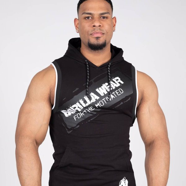 Loretto Hooded Tank Top - Black