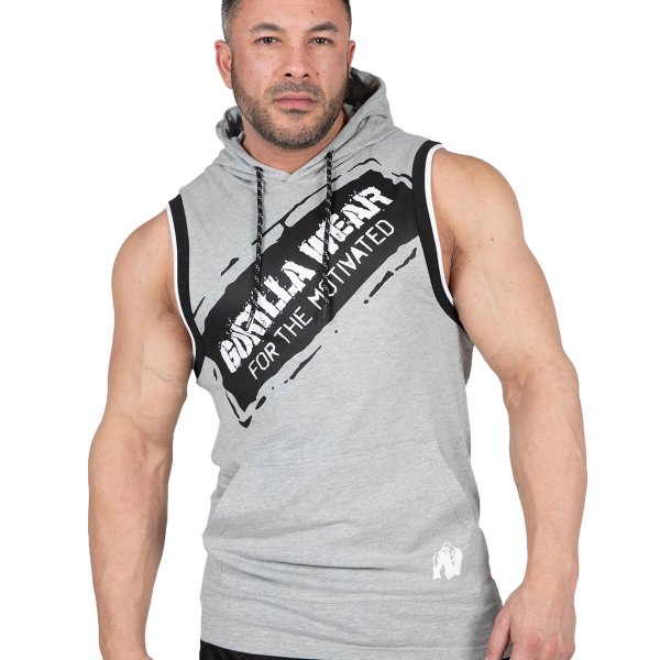 Loretto Hooded Tank Top - Gray Melange