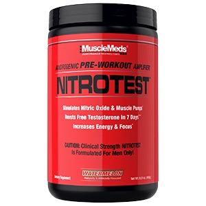 NITROTEST - 2 EM 1 PRE-WORKOUT + TEST BOOSTER 