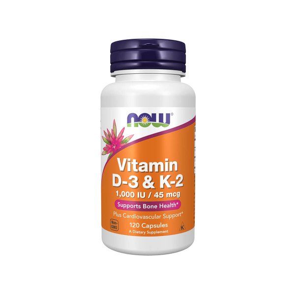 Vitamin D-3 & K-2 1,000 IU/ 45mcg - 120 Cápsulas